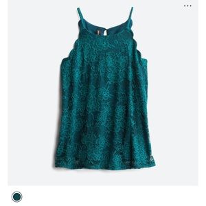 Stitch Fix Fortune & Ivy Chiya Lace Scalloped Halter Blouse